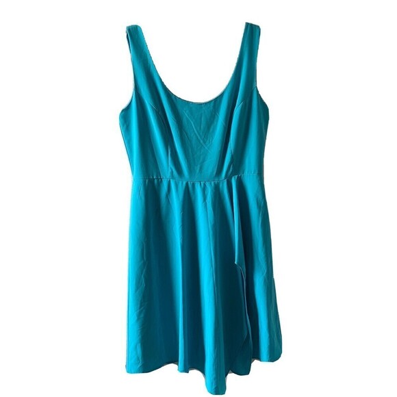 Belle Badgley Mischka Size 10 Blue Sleeveless Cocktail Dress - Picture 1 of 6